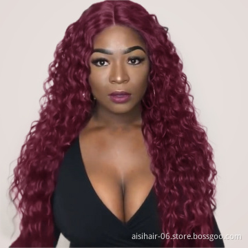 Pre Plucked Machine Made Fiber Curly Bug Small Lace Frontal Top Grade Anime Ombre Cosplay Synthetic Hair Wig